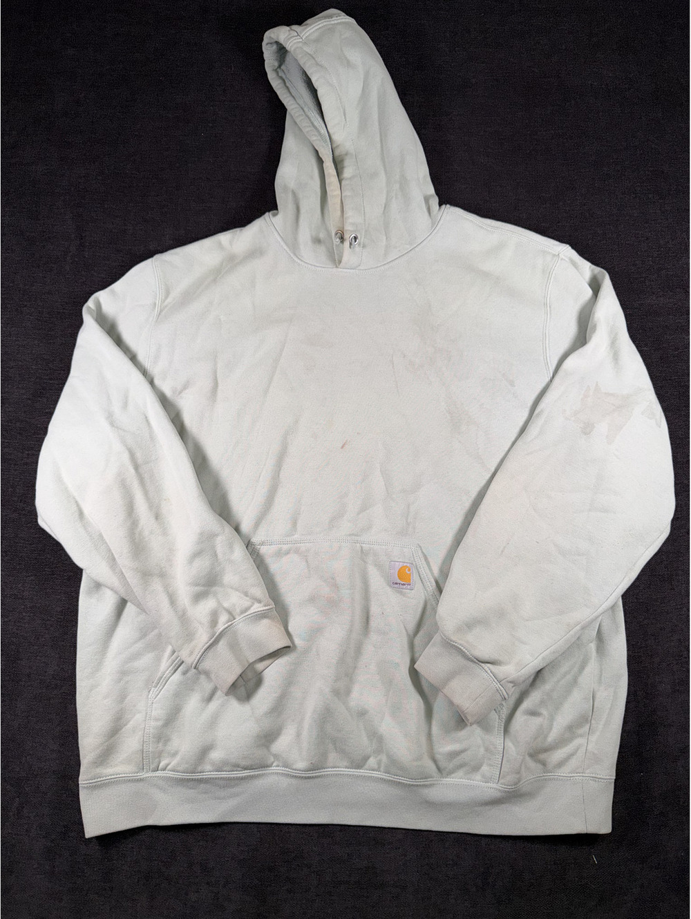Carhartt Hooded Pullover Sweatshirt Mint Green Size 2XL
